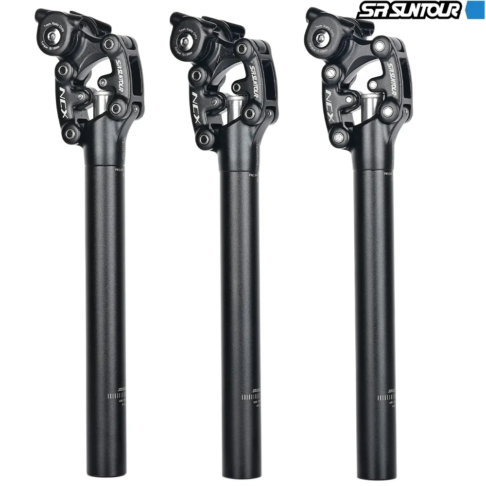 دراجة سيقان SR SR SUNTOUR NCX BICYCLE ESSORBER SEATPOST 27.2 28.6 30.0 30.4 30.8 31.6 33.9mm 350mm Mountain Set Tube Accessories 230621