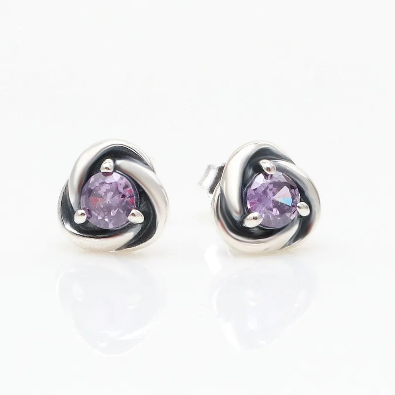 Lesbisk hjärta örhänge kvinnlig CZ 925 Sterling Silver Designer Love Jewelry Stud Earrings Women Love Festival Birthday Party Bord Concentrique Girlörhängen