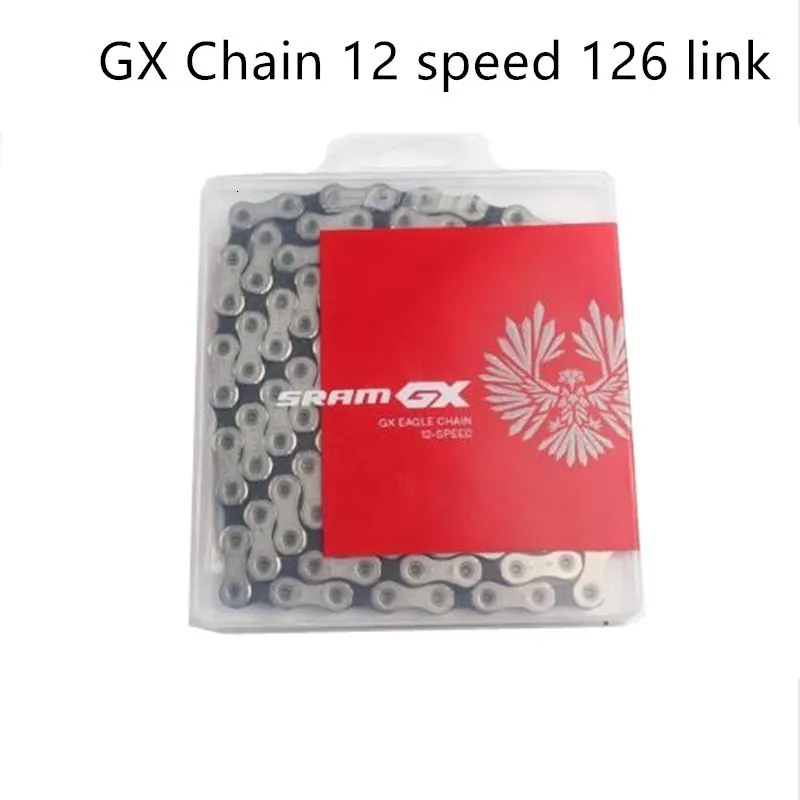 자전거 프리 헤드 체인 휠 SRAM GX NX SX Eagle MTB Mountain 116L 122L 126L 자전거 실버 오리지널 230621 용 스피드 체인 12