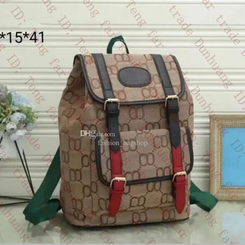 New Hot designer bag designer backpack Men and women Stylish backpack Classic old flowers Zipper open and close canvas leather backpack backpack backpack