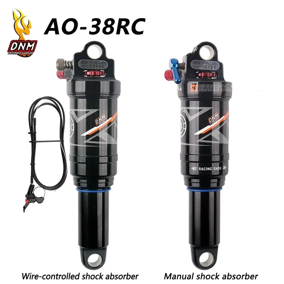 DHgate DNM AO 38RC Air Rear Shock Absorber for Mountain Bikes 165mm 190mm 200mm Travel Adjustable Pressure Folding Design Sports Outdoors