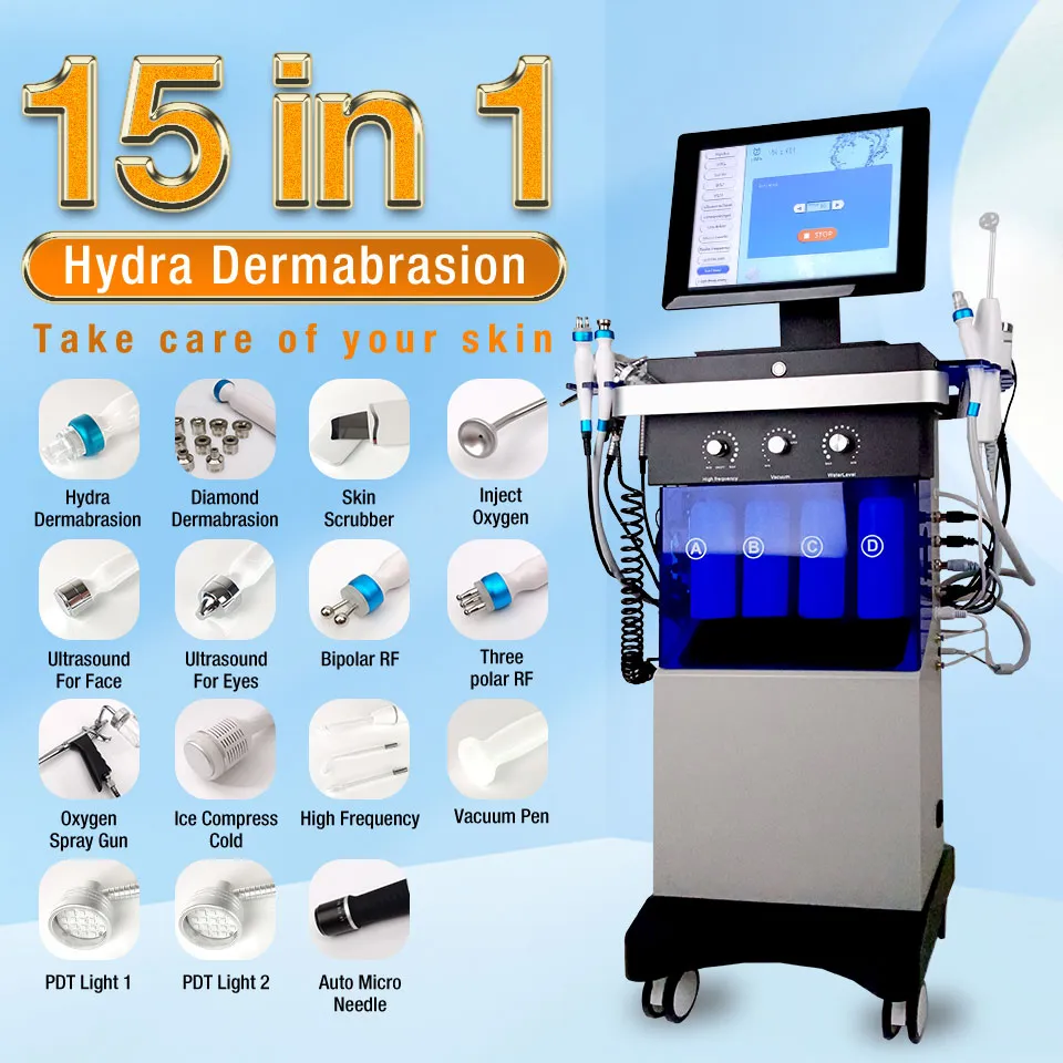 2023 Wasserschaltmaschine Mikrodermabrasion Hydro Gesichtspflege Dermabrasion Multifunktionales Wasserhydro -Dermabrasion -Schönheitsausrüstung