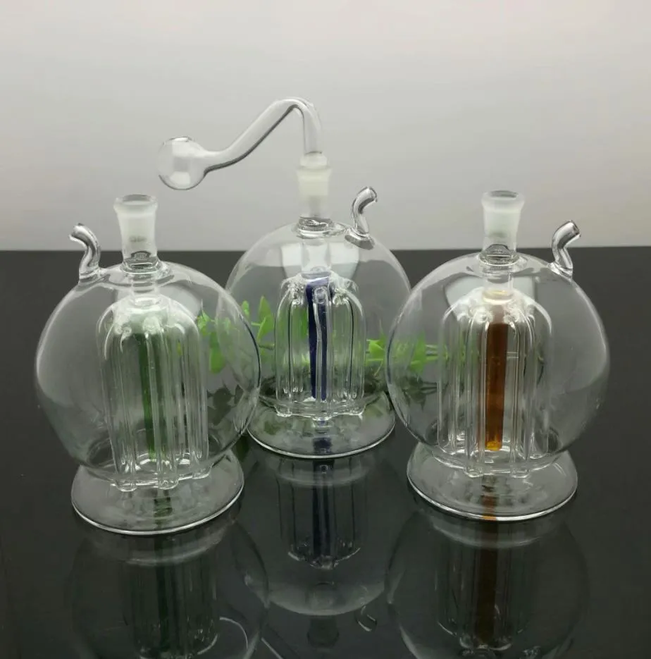 Tubos de humo Hookah Bong Glass Rig Oil Water Bongs Súper grande vientre redondo multi garra de vidrio filtrado hervidor de agua