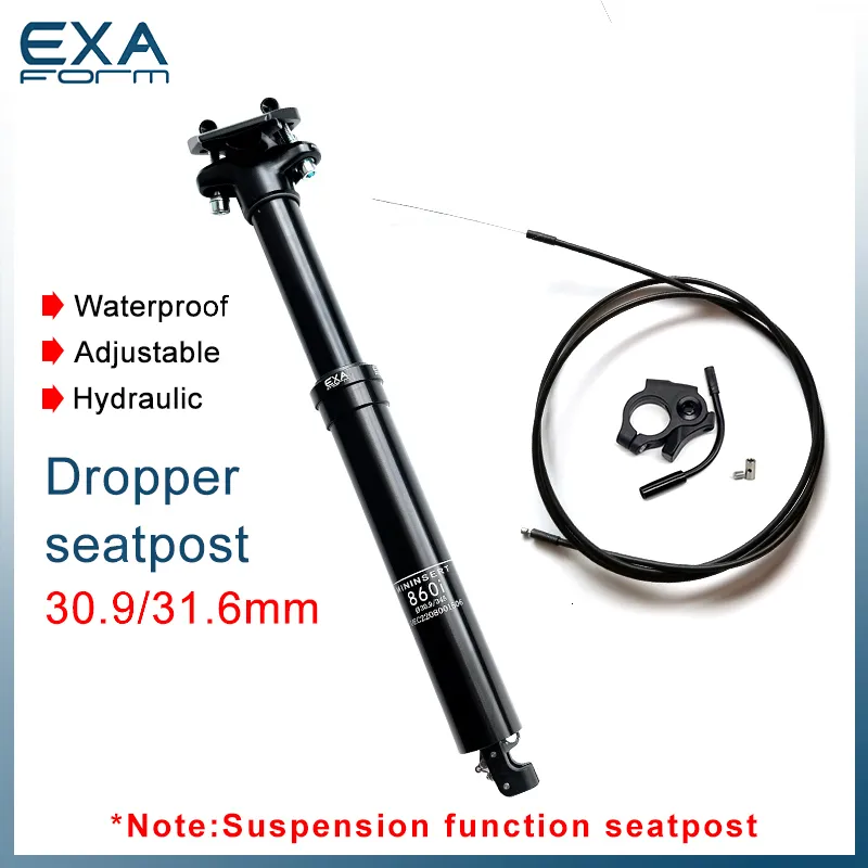 دراجة سيقان KS Exa Form 860i 900i قابلة للتعديل تعليق التعليق Seatpost أنبوب هيدرول أنبوب داخلي الكبلات التوجيه عن بعد 230621