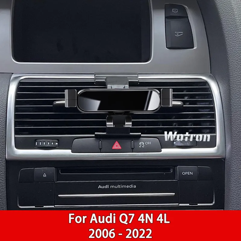 Audi için Araba Cep Telefonu Sahibi Q7 Q8 4N 4L 2016-2022 360 DEGREE DÖNÜŞ GPS Özel Montaj Destek Navigasyon Braketi