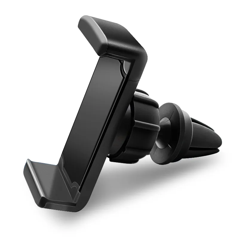 Universal 360 Rotation Car Phone Holder Air Vent Mount Stand No Magnetic Car Smartphone Support för iPhone Samsung Huawei Mobile