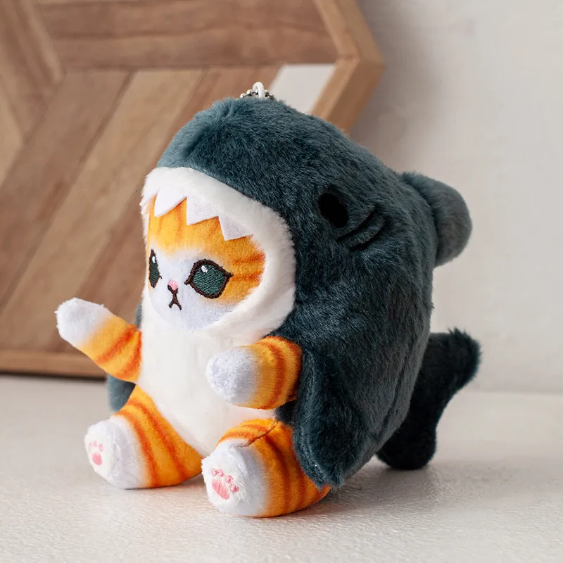 Cute Plushie Charm: Shark Cat & Fried Shrimp Cat Plush Doll