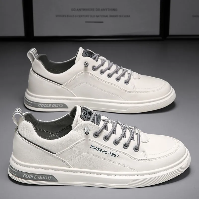 Chaussures décontractées, baskets blanches respirantes Fashion conduisant des chaussures de tennis à pied pour hommes de randonnée designer masculins noirs