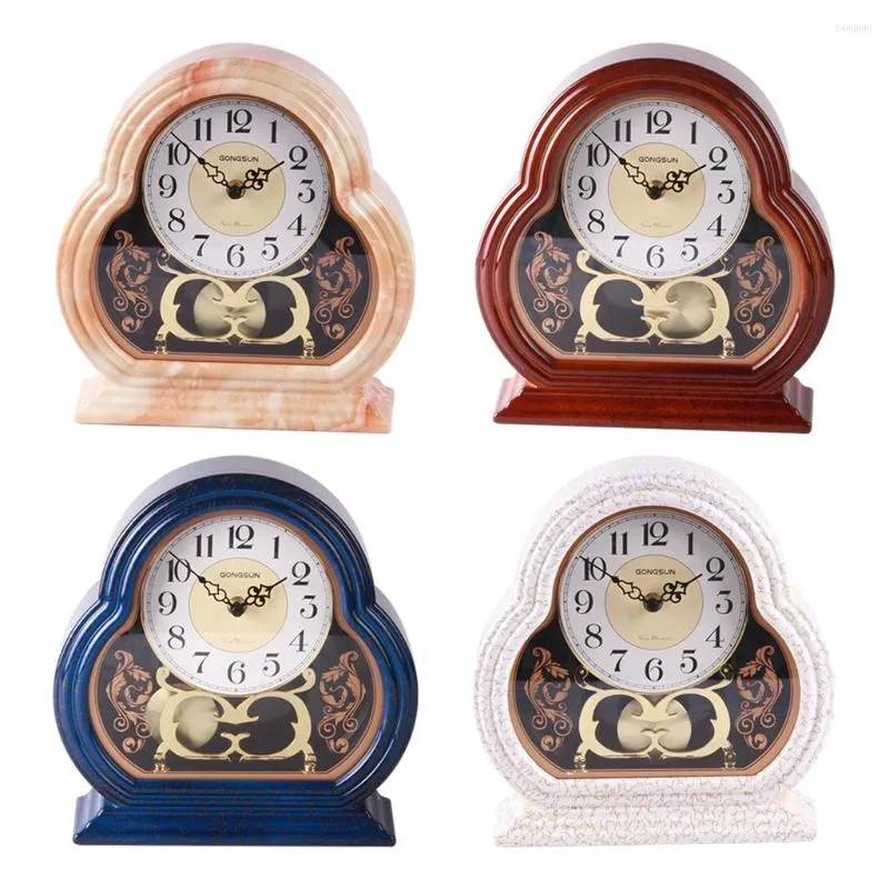 Table Clocks Clock Lamp Battery Powered Home Decoration For Bedroom