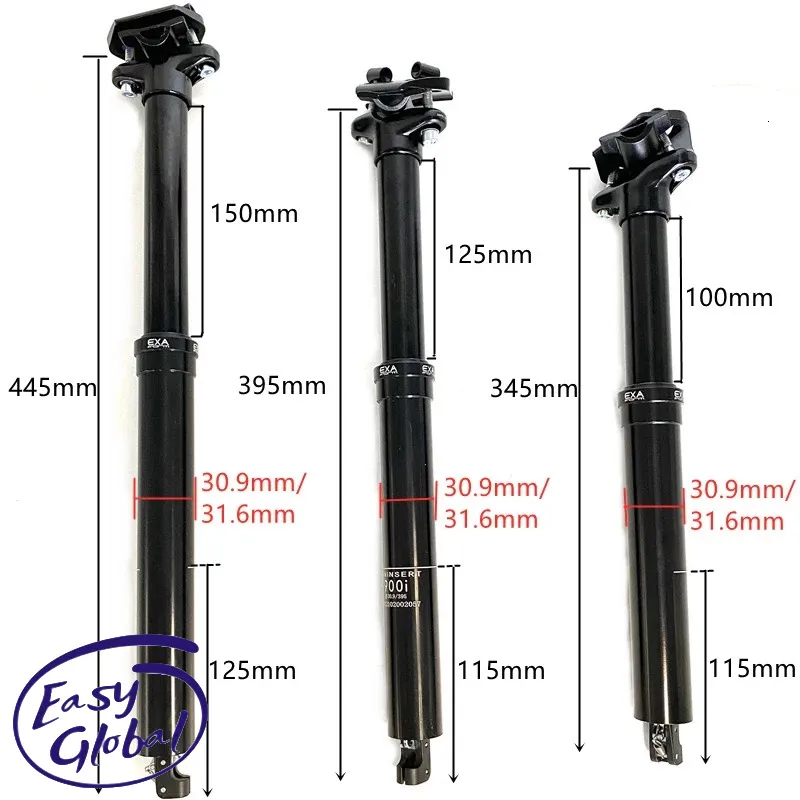 دراجة سيقان KS Exa Form 900i MTB Dropper Seatpost ارتفاع قابلة للتعديل الجبل 30.9 31.6 مم الكابل التحكم في اليد أنبوب المقعد الهيدروليكي 230621