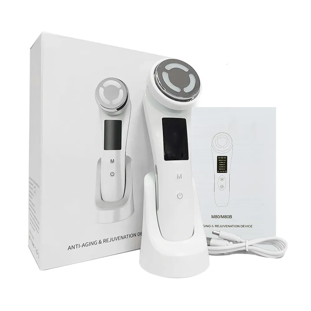 Massageador facial EMS Beauty Instrument LED P on Therapy Vibração Sônica Remoção de Rugas Limpeza de Pele Antienvelhecimento Rejuvenescimento Devic 230621