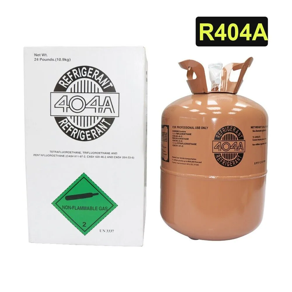 Freon Soğutucu R404A R-404 24 lb HVAC/R Klimalar için mühürlenmiş yeni fabrika ABD stok oruç nakliye