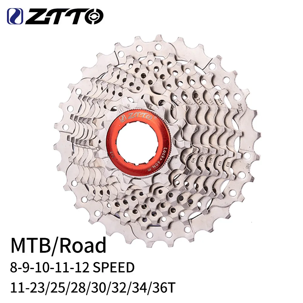 自転車フリーホイールチェーンホイールZtto Mtb Road 8 9 10 11 12速度カセット11v 25t 28T 30T 32T 36TスプロケットK7 10V自転車フリーホイール230621