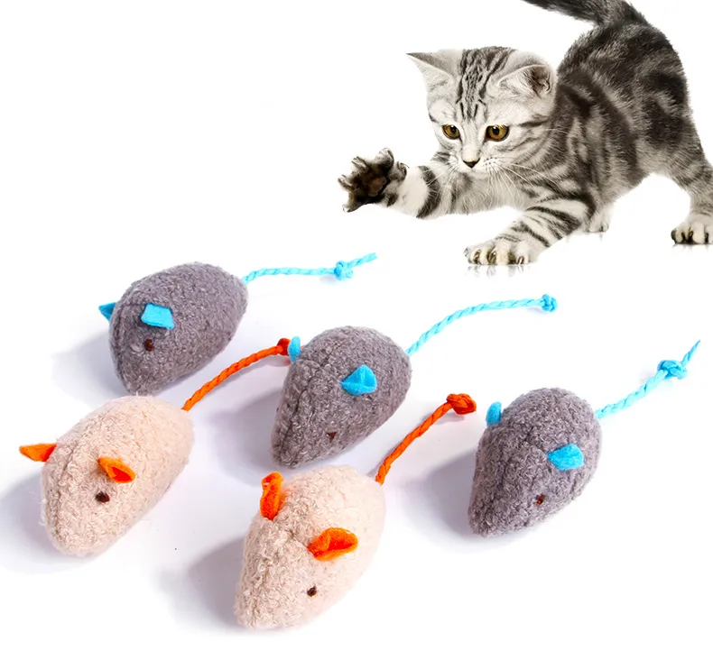 Pet Accessories New Cat Toy Plush Mouse Cute Little Cat Pet Toy Interactive Toys Pets To Decompress Their Teeth Plush Toys