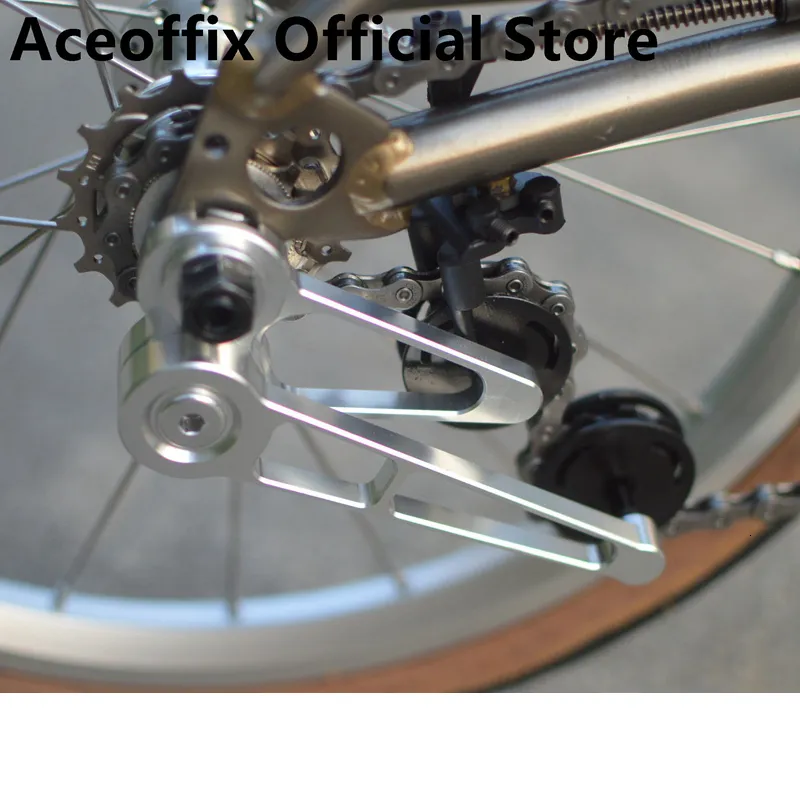Fahrradgruppensets Aceoffix 1 6-Gang-Hinterkettenspanner für Brompton-Faltrad mit Führungsrad TS04-Zubehör 230621