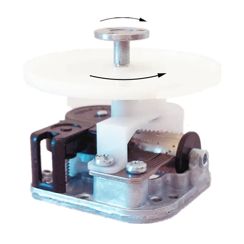 Neuheiten: DIY-Spieluhr-Mechanismus mit rotierender Welle und Platte in entgegengesetzter Richtung, Weihnachtsgeschenke, ungewöhnlich, 230621