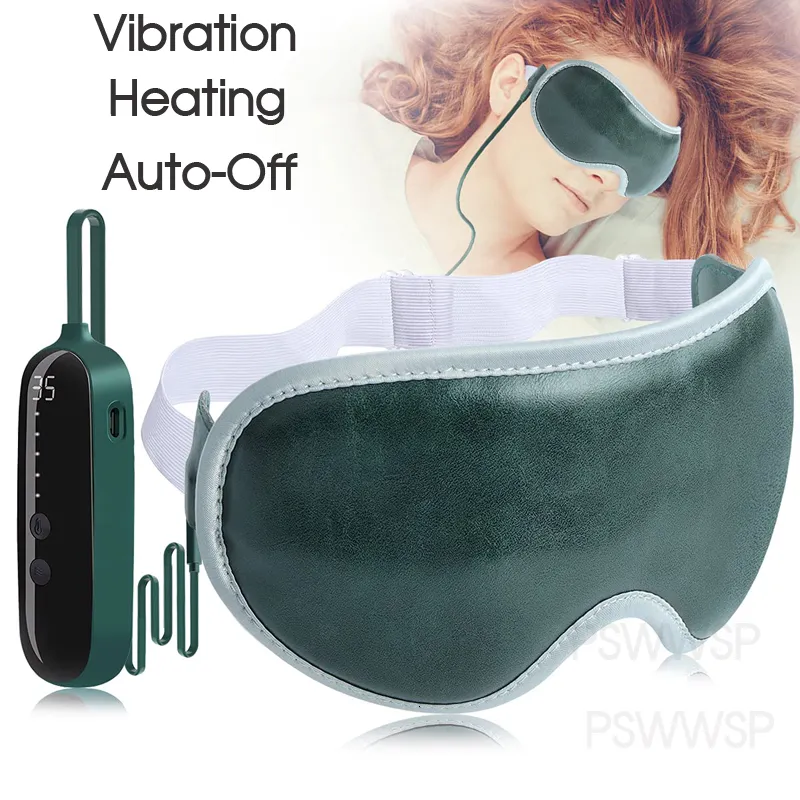 Face Care Devices Electric Vibration Eye Massager Heated Mask Wireless Relieve Strain Dark Circles Dry Fatigue Relief Sleeping 230621