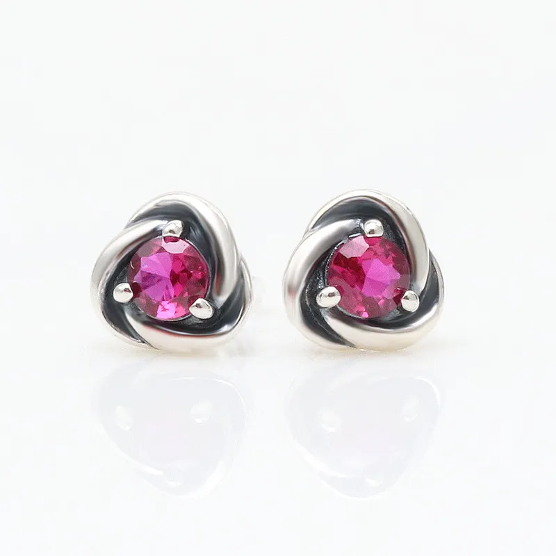 Lesbisk hjärta örhänge kvinnlig CZ 925 Sterling Silver Designer Love Jewelry Stud Earrings Women Love Festival Birthday Party Bord Concentrique Girlörhängen