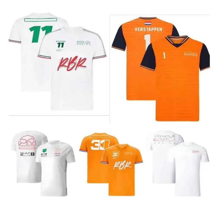 F1 Racing Shirts Summer New Short-Sleeved Jersey samma stilanpassade