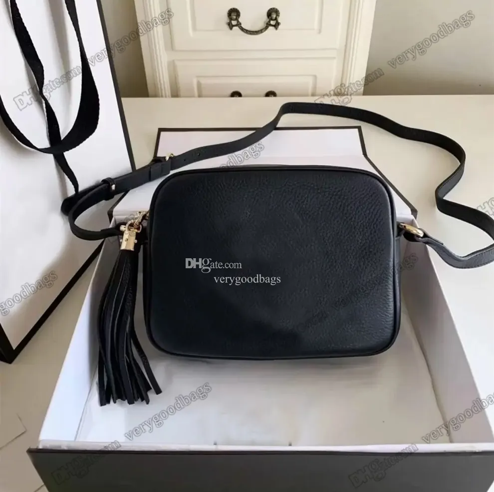 Luxurys Tassel axelpåsar designer handväskor väska disko soho kvinnor läder axel väska fransad messenger handväska designer crossbody väskor plånbok kvällspåsar