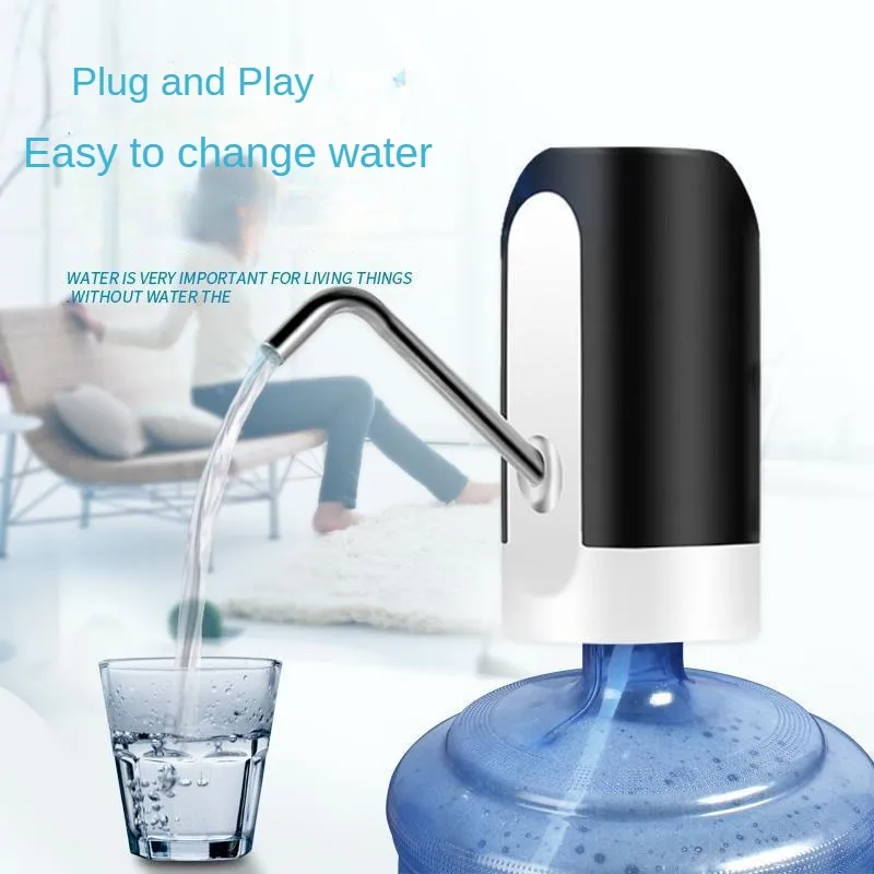 Vattenflaskpump USB laddning Automatisk elektrisk vattendispenser Pump Bottle Water Pump Auto Switch Drink Dispenser