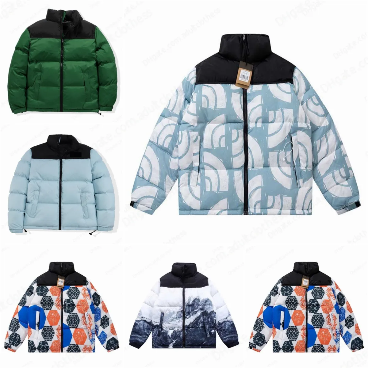 Designer Men's down jacket hooded parka alphabet print couple clothing coat Windbreaker Brown casual thick powder blue down jacket Winter 29SN#