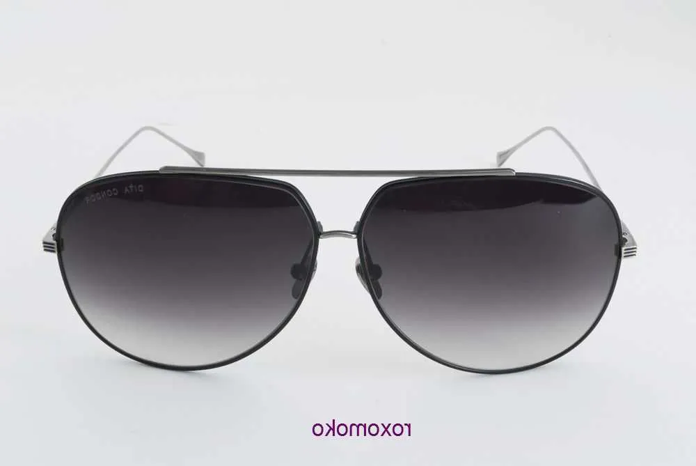 Topp original grossistdita solglasögon onlinebutik Dita Condor Sonnenbrille Trnenform Silberrahmen Mit Etui von Japan Ylh