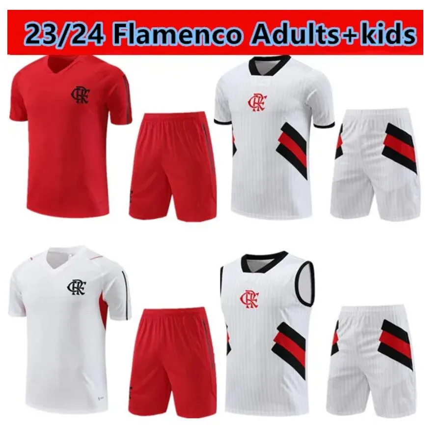 23/24 Flamenco Football Jerseys Football Jersey Set 2023/2024 Flamenco 남자 짧은 슬리브 스웨트 셔츠