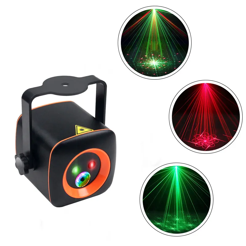 LED -festljus Mini Disco DJ Light for Party Laser Projector Light with Remote Control för Xmas Club Birthday Karaoke Bar Dance Halloween Party LED STADE LIGHT