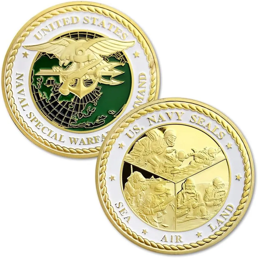 US Navy Seals Challenge Coin Naval Special Warfare Command Military Coin