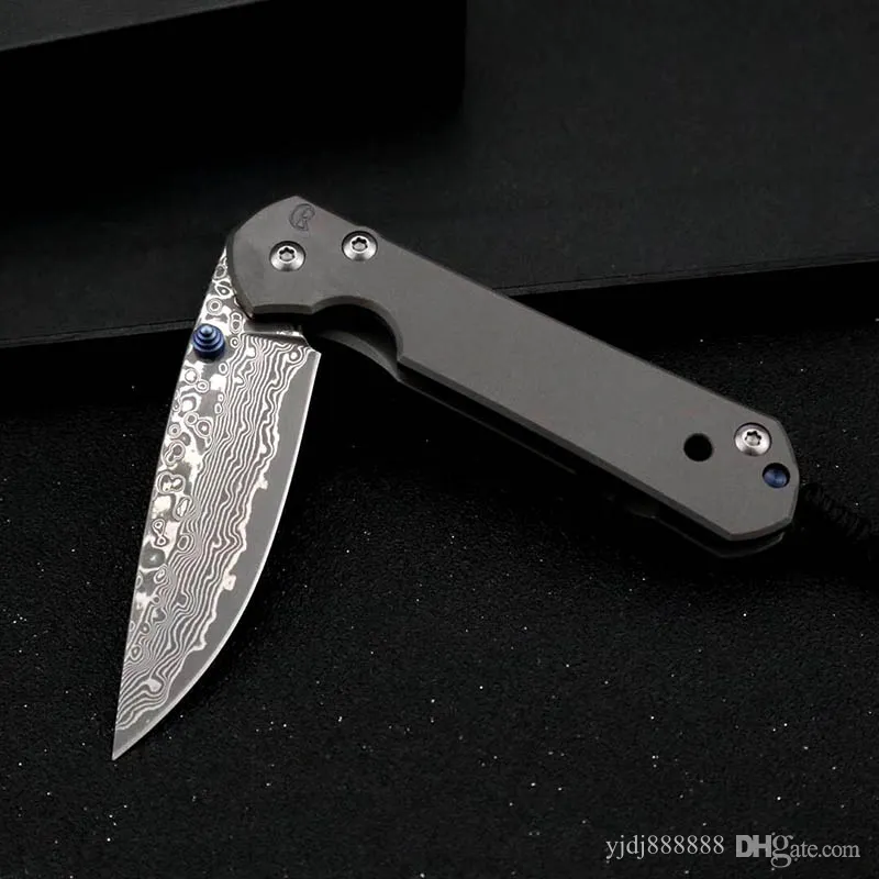 Style américain Damas Chris Sebenza 21 Couteau pliant tactique Tc4 Poignée en titane Couteau de survie de poche de chasse d'auto-défense Ut85 BM 535 940 485 3400 4600 9400 Rocket