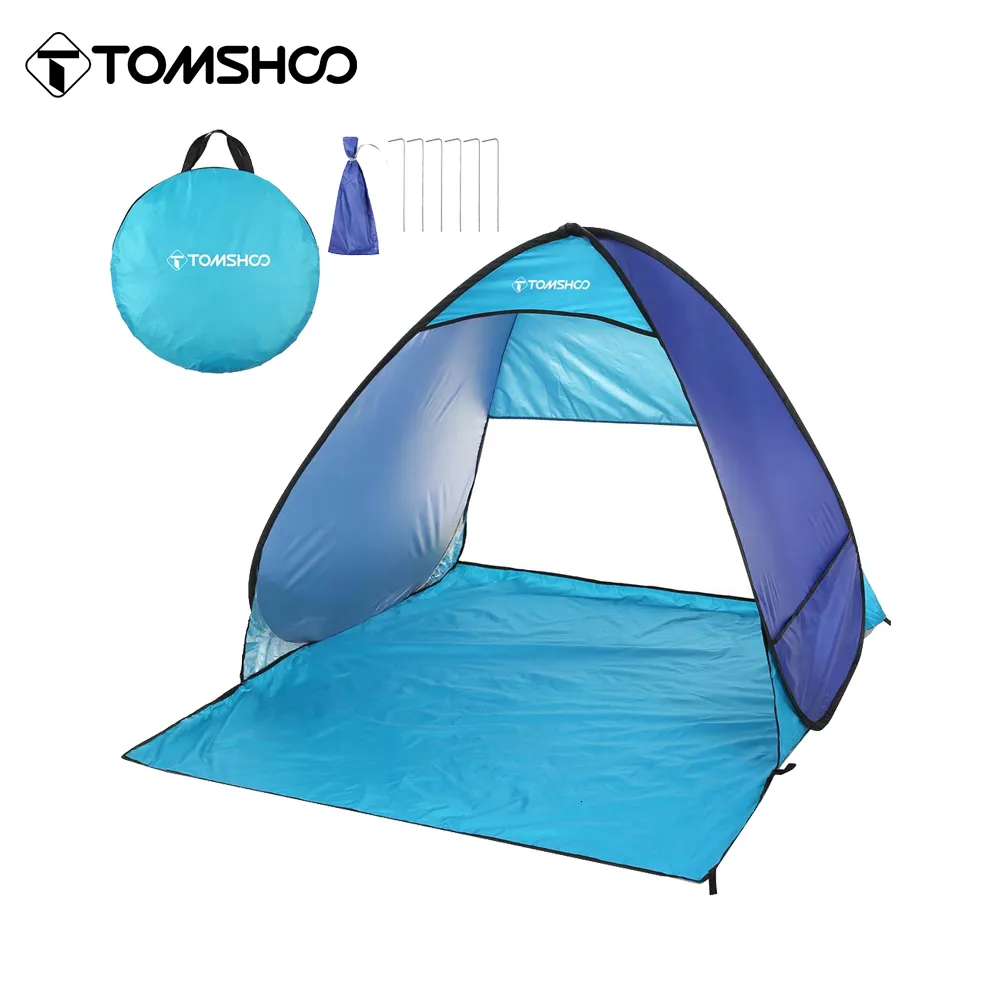 Zelte und Unterstände TOMSHOO Pop-Up-Zelt für 34 Personen, Outdoor, Camping, Strand, Reisen, leicht, Schatten, Sonnenschutz, Überdachung, Cabana 230621