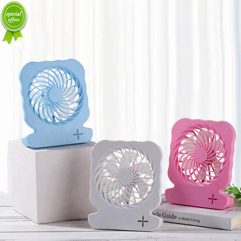 Nuovo mini ventilatore da tavolo USB ventilatore elettrico portatile 3 mini ventilatore regolabile a velocità del vento strumenti di raffreddamento estivi ricarica ventilatore da tavolo