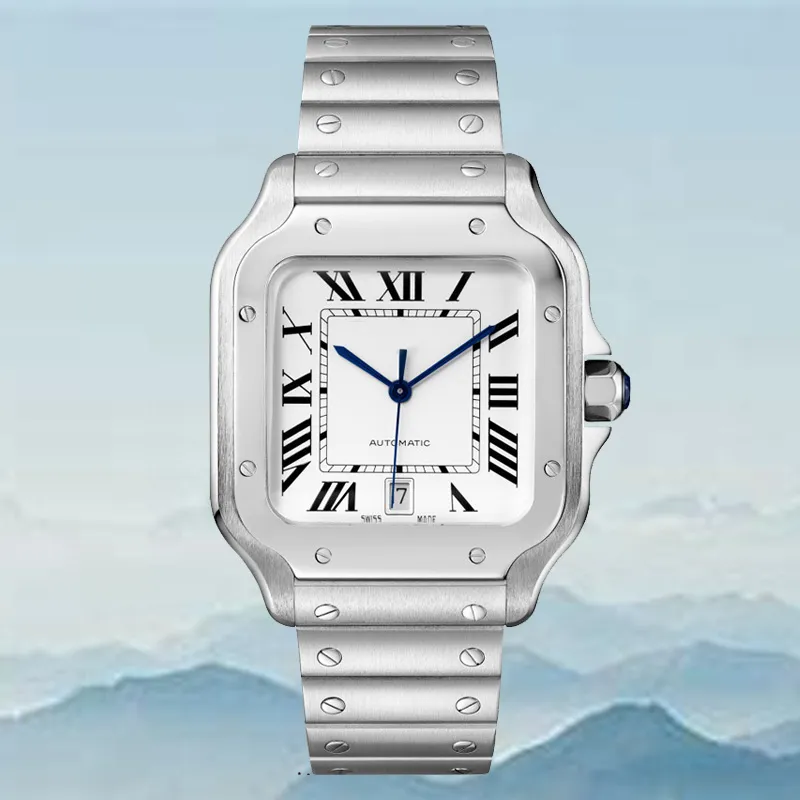 AAA Watch Automatyczne zegarki modowe dla mężczyzn Składanie stali nierdzewnej Sapphire Złota Wodoodporna Wodoodporna Stopniczka Business Mechanicalwatches