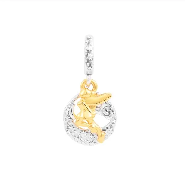 100% 925 серебряного серебра Tinker Tinker Bell Celestial Night Dangle Charm подходит для браслетных бусин для женщин DIY Diefry Gift 925 Charms 2023 Новый