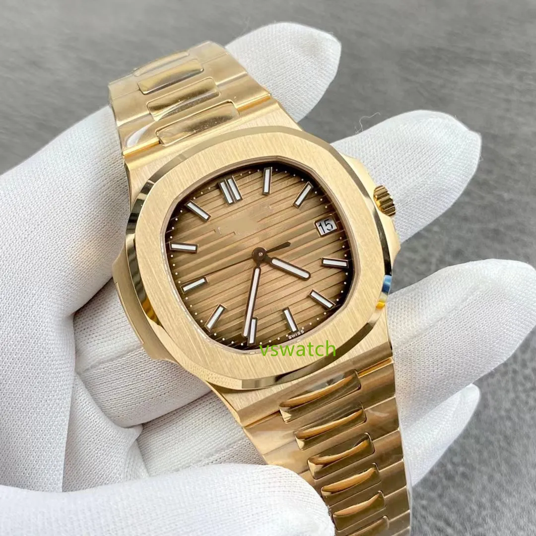 3KF Rose Gold 5711 часы, оснащенные 324 интегрированным диаметром движения толщиной 40 мм 8,3 мм супер светящийся сапфировый кристаллический стекло