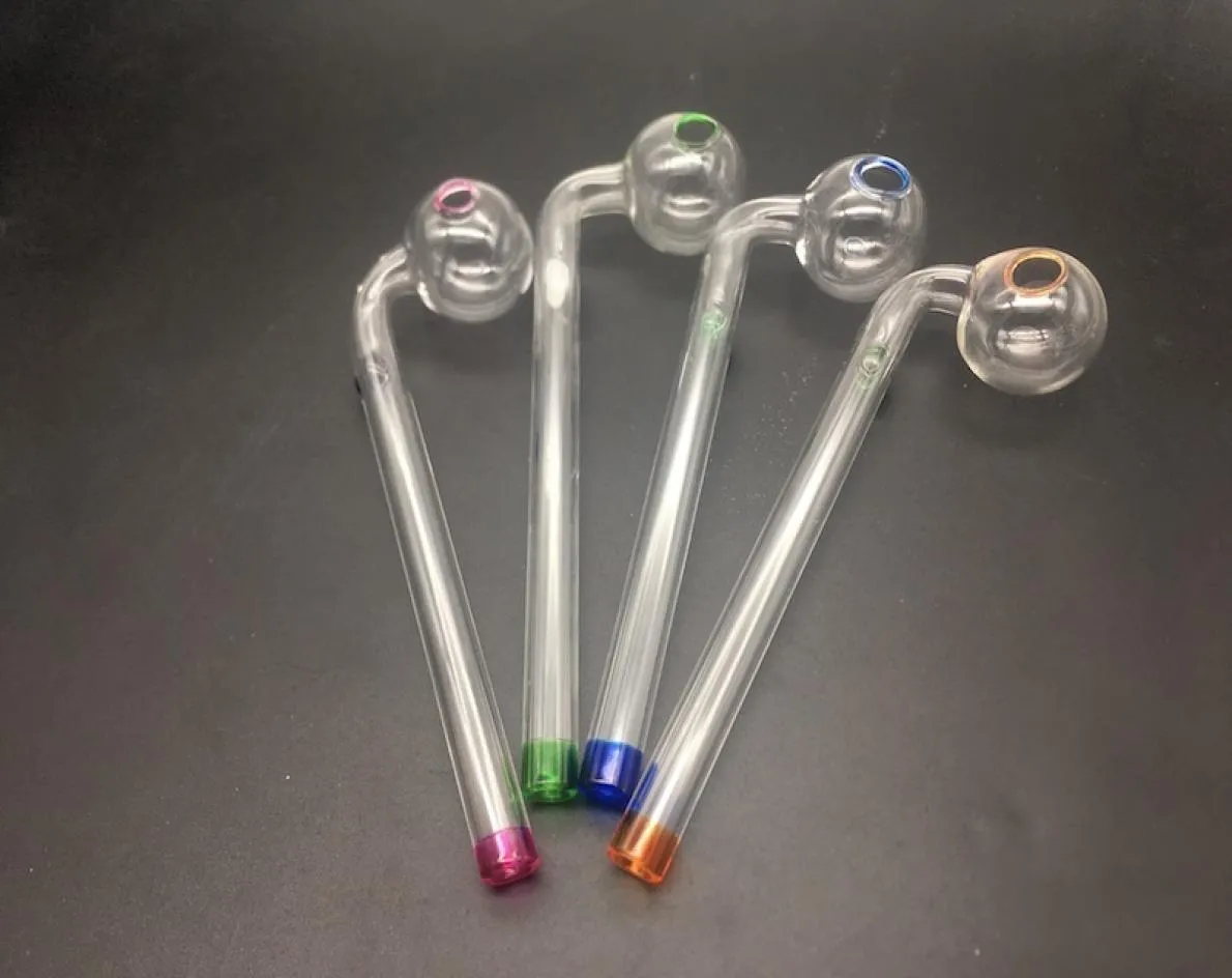 14cm Curved Glass Oil Burner Pipes Glass Oil Pipe Heady Water Bong Pipe