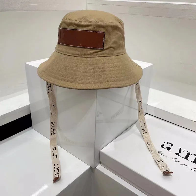Ssyy Bucket Hat Designer kapelusz szerokie grzbiet czapki luksusowe wiadro kapelusz solidny kolor listu