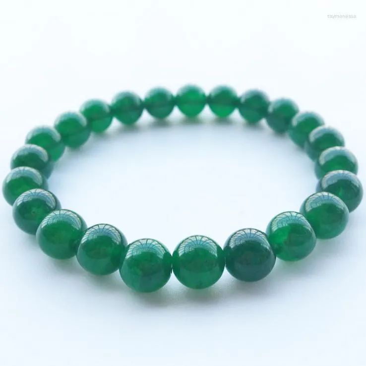 Pulseras con abalorios, pulsera elástica a la moda, elástica para hombres y mujeres, piedra Natural, Amazon Green, crear cuentas, joyería expandible Diy Raym22