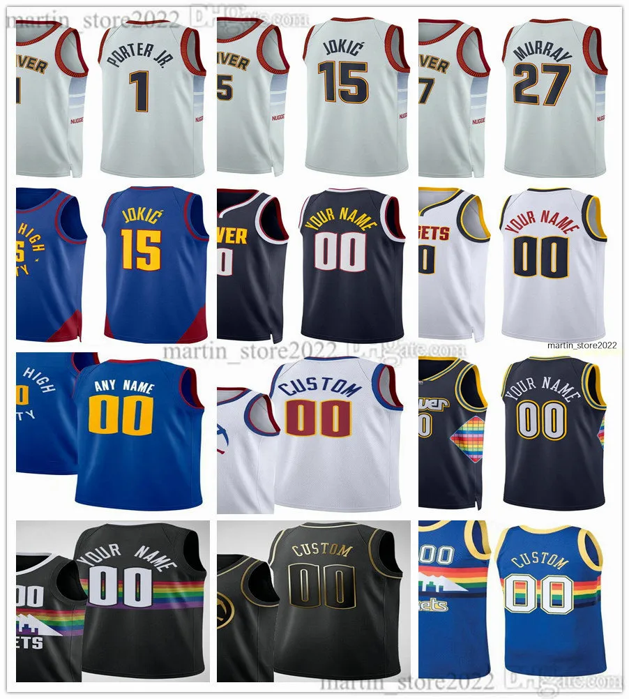 Maillots de basket-ball sélectionnés au repêchage 2023 3 Julian Strawther 24 Jalen Pickett 4 Hunter Tyson 15 Nikola 27 Jamal Jokic Murray Aaron 50 Gordon Michael 1 Porter Jr. 5 Caldwell-Pope