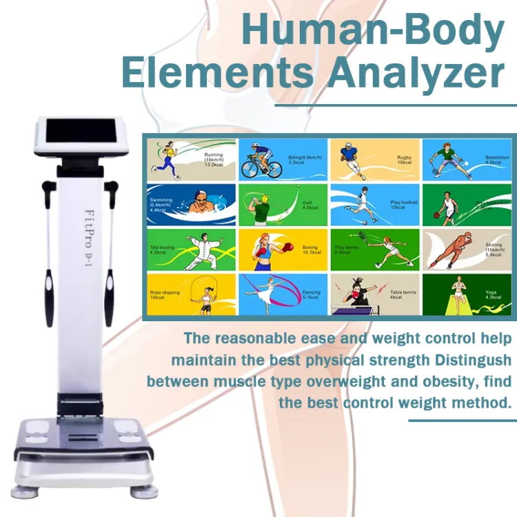 Afslankmachine China Fabriek Bmi Body Analyzer Lichaamssamenstelling Bodecoder Body Composition Analyzer voor kliniek