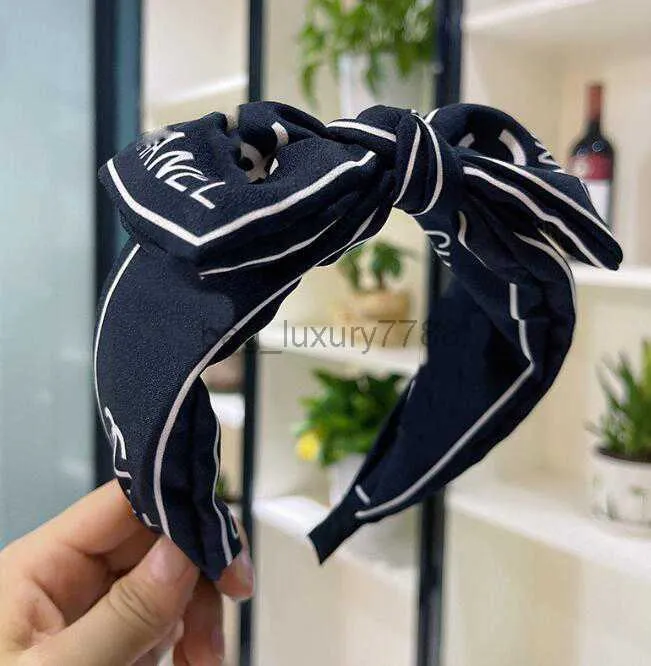 Designer Cross Knotted Hair Hoop Headbands For Women Wide Edge Brand