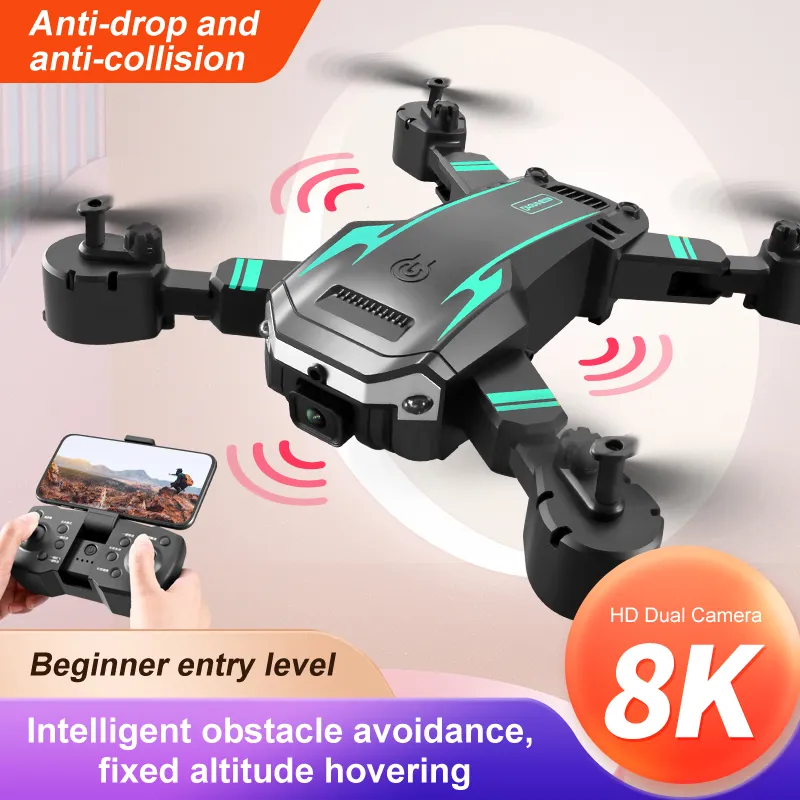 Drone avec caméra pour adultes et enfants, WiFi Dual 4K HD Camera, RC  Quadcopter, GPS Smart Return, GPS/Optical Flow Hovering, Drone pour enfants  Jouets Cadeaux ou débutants (Deux piles sont incluses)