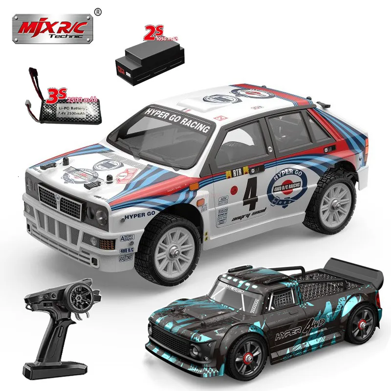 ElectricRC Auto MJX Hyper Go 1430114302 Borstelloze Rc Auto 2.4G 114 Afstandsbediening Pickup 4WD Hoge snelheid Off-road Voertuig Jongen Speelgoed 230621