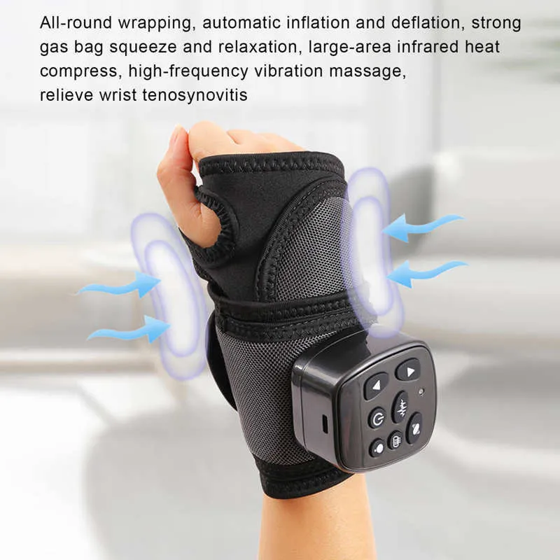 Autres articles de santé et de beauté Brassard intelligent rechargeable Poignet chauffant Wrap Compression Air Therapy Massager 230621