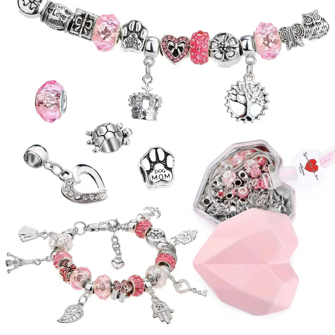 56DIY Love Box Set Charm Bracelet Making Kit... From Melody2041, $14.91 ...