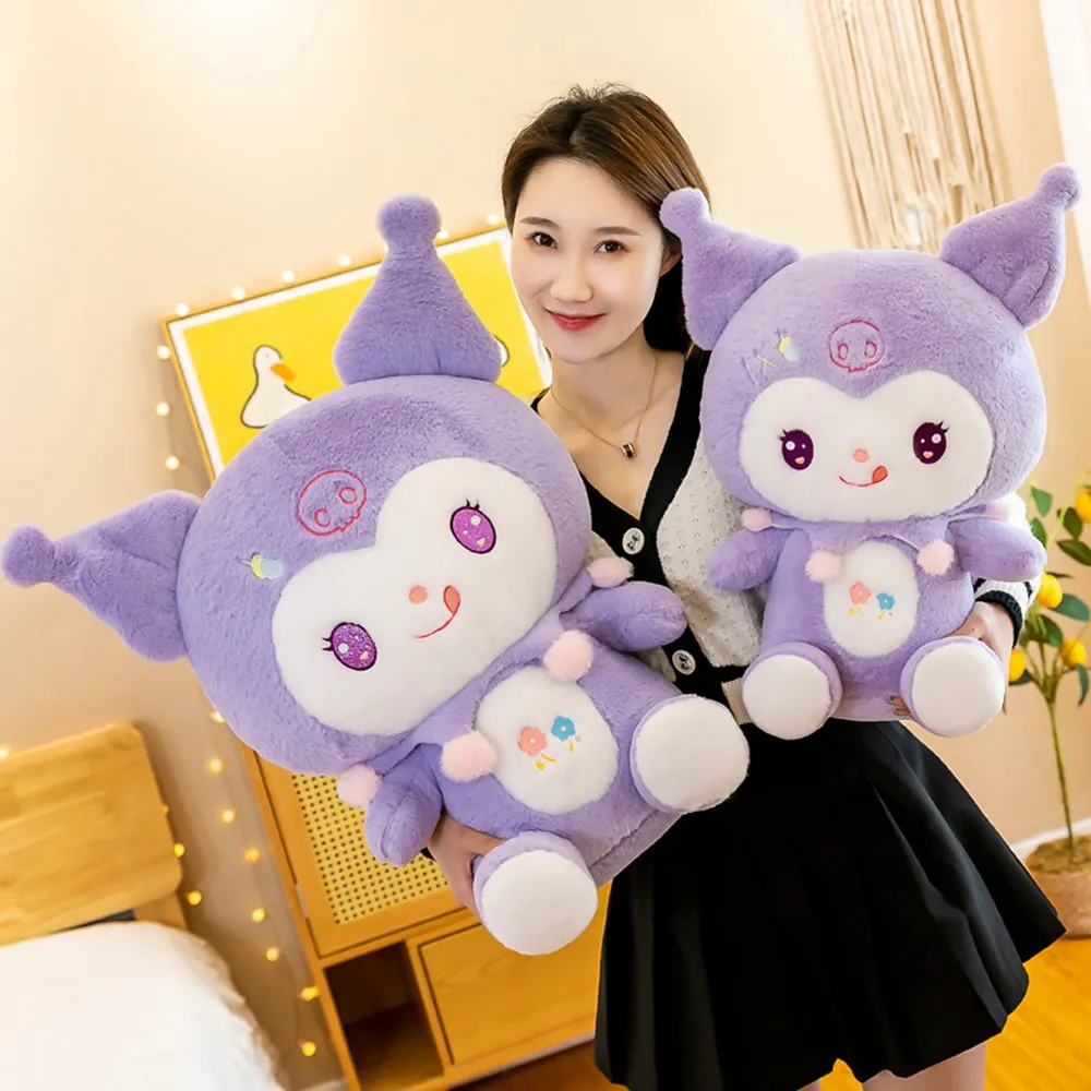 Cute Huge My Melody Kuromi Plush Doll Sleeping Pillow Bed Sofa