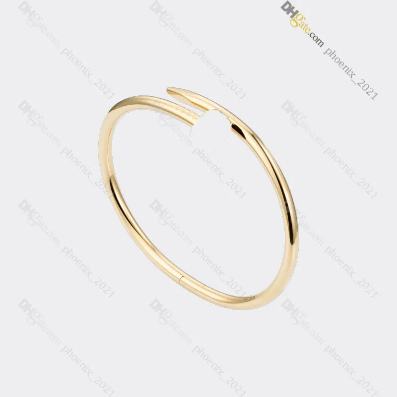 braccialetto per unghie braccialetto di design da donna Bracciale in acciaio al titanio Placcato in oro Mai sbiadito Oro anallergico Argento Oro rosa; Negozio246m