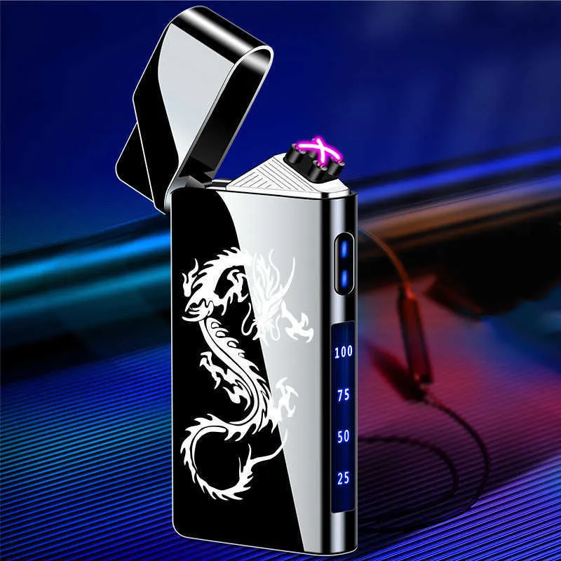 Electric Lighter for Men Dad Him Digital Counter Bettary Display