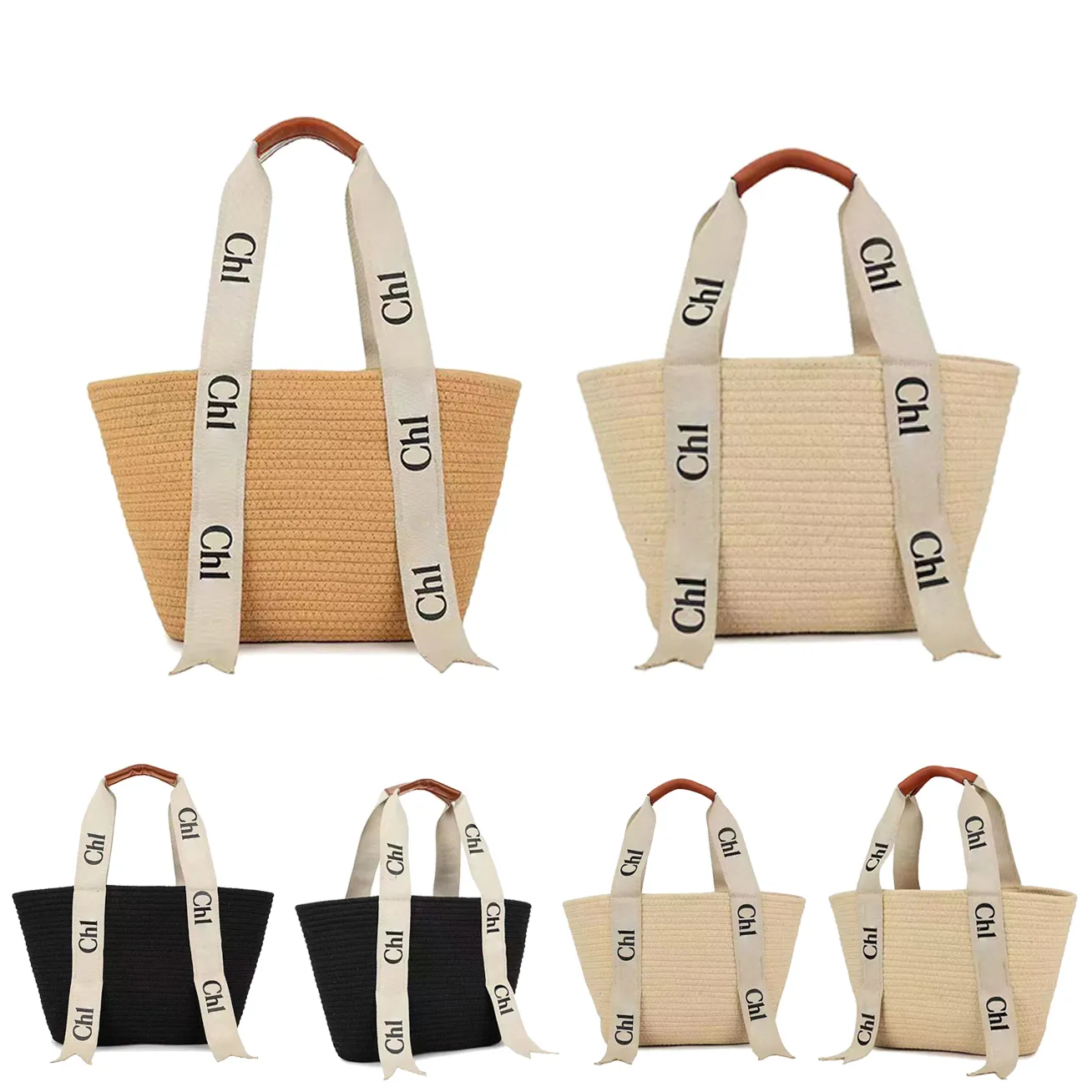 luxes sacs de créateurs classiques Raphias Cross Body vacances Embrayage sac à main Femme panier voyage hommes été woody fourre-tout Sac de plage Paille tissage shopper grand Sacs à bandoulière